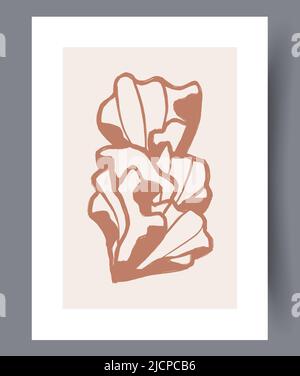 Printable modern minimalistic artworks  Stock Vector