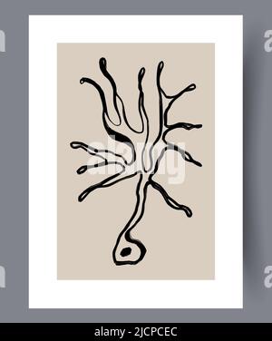 Printable modern minimalistic artworks  Stock Vector