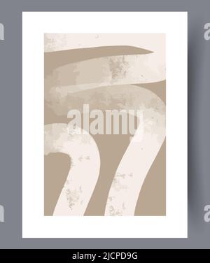 Minimalistic printable art wall posters  Stock Vector