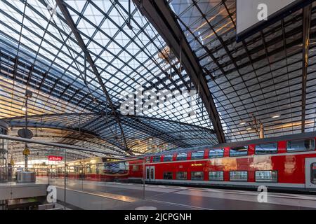 Berlin Central Station, Berlin Hauptbahnhof, Germany Stock Photo