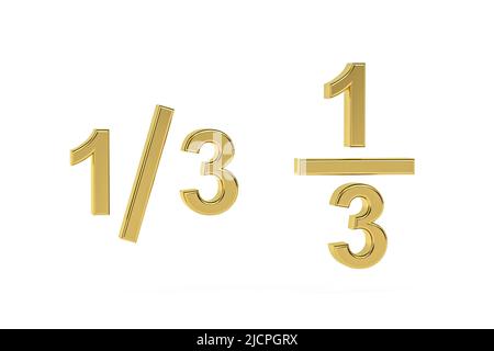3 1 3dgold 3 1white Background Stock Illustration 1202916313