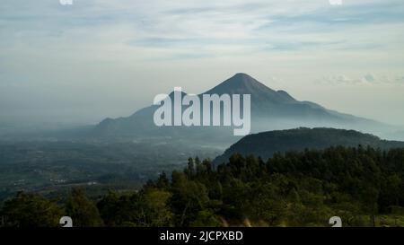 Mount Penanggungan in Prigen, Indonesia Stock Photo