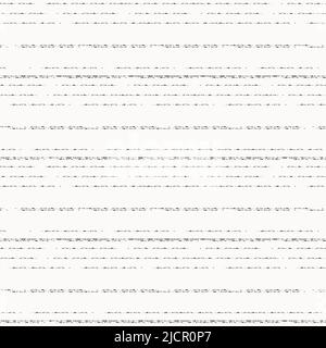 Abstract vector background with glitch lines distortion. Seamless noise texture monchrome backdrop. Brushstroke black and white horizontal linear Stock Vector