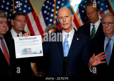 United States Senator Rick Scott (Republican of Florida) is seen in the ...