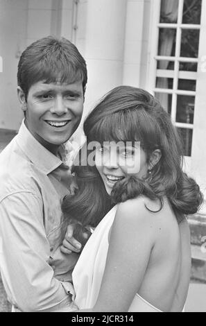 FINDERS KEEPERS Cliff Richard and Vivienne Ventura on the set of the film in June 1966. Photo: Tony Gale Stock Photo