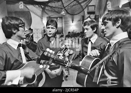 FINDERS KEEPERS Cliff Richard and the Shadows on the set of the film in June 1966. Photo: Tony Gale Stock Photo