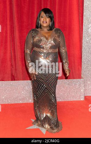 LONDON, UK. 11th June 2022. Tameka Empson arriving for the British Soap Awards 2022 bath the Hackney Empire in London, England.  CREDIT: S.A.M./ALamy Stock Photo