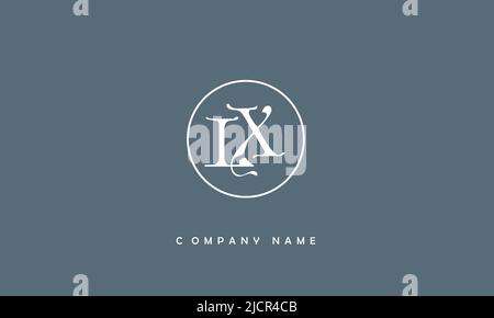LX, XL Alphabets Letters Logo Monogram Stock Vector