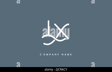 LX, XL Alphabets Letters Logo Monogram Stock Vector