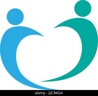 Community Care Logo design illustration template vector Stock Vector