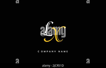 LX, XL Alphabets Letters Logo Monogram Stock Vector