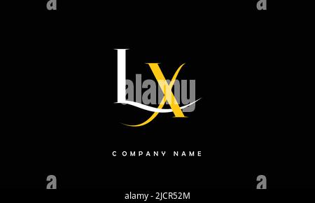 LX, XL Alphabets Letters Logo Monogram Stock Vector