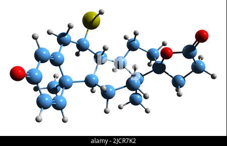 3D image of canrenone skeletal formula - molecular chemical structure ...