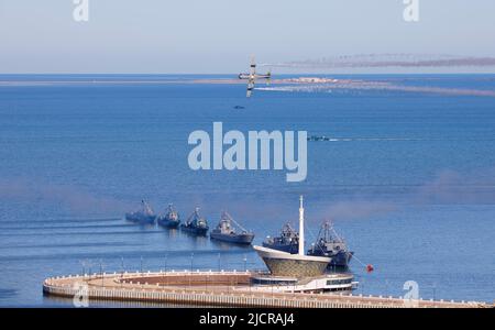 BAKU, Azerbaijan - MAY 28, 2022:Aviation, Space and Technology Festival - TEKNOFEST in Baku Stock Photo