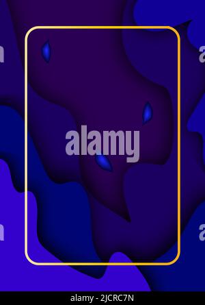 Abstract background curve geometric papercut layout web banner cover graphic design frame template wallpaper vector illustration Stock Vector