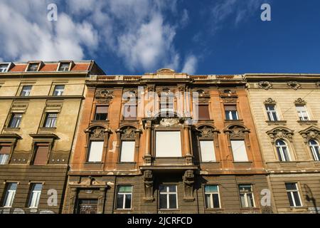 Zagreb: Antuna Mihanovica street. Croatia Stock Photo