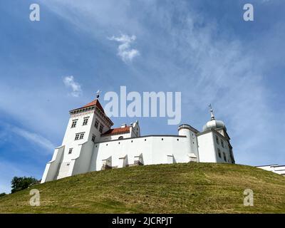 The Old Castle in Grodno is an architectural monument in Belarus, a complex of defensive structures, religious and secular buildings of the XI—XIX Stock Photo