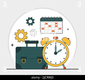 Part time concept Stock Vector