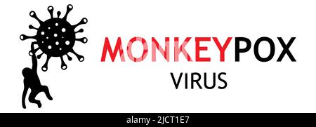 Monkeypox virus illustration. Monkeypox concept. Vector illustration Stock Vector