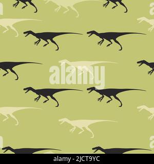 Lips kiss lips. Two lovers, vector illustration in flat style, cartoon vector illustration. Seamless camouflage with dinosaurs. Stock Vector