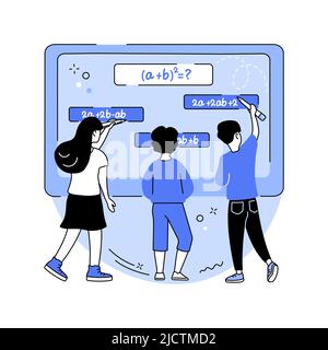 Interactive whiteboard isolated cartoon vector illustrations. Stock Vector