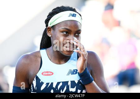 Cori 'Coco' Gauff of USA during the French Open, Grand Slam tennis tournament on May 31, 2022 at Roland-Garros stadium in Paris, France - Photo Victor Joly / DPPI Stock Photo