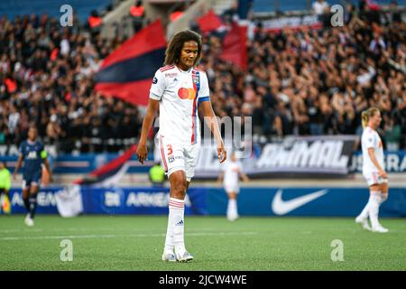 Wendie Renard of OL during the Women's French championship, D1 Arkema football match between Paris Saint-Germain (PSG) and Olympique Lyonnais (Lyon, OL) on May 29, 2022 at Jean Bouin stadium in Paris, France - Photo Victor Joly / DPPI Stock Photo