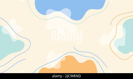 abstract pastel colors background vector. minimalist style vector Illustration, Creative design for pastel wallpaper Stock Vector