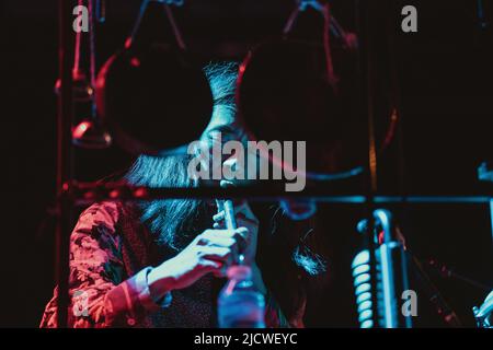 Copenhagen, Denmark. 15th June, 2022. The Japanese psychedelic rock band Kikagaku Moyo performs a live concert at Pumpehuset in Copenhagen. (Photo Credit: Gonzales Photo/Alamy Live News Stock Photo