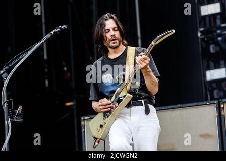 Milano, Italy, June 15 2022. Weezer in concert at IDAYS Festival Stock Photo