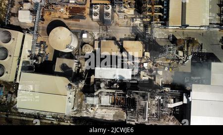 Smart factory concept. Communication network. INDUSTRY4.0 Stock Photo