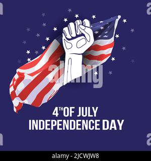 happy independence day America. vector illustration design Stock Vector
