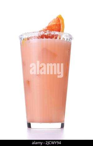 Paloma cocktail isolated on white background Stock Photo