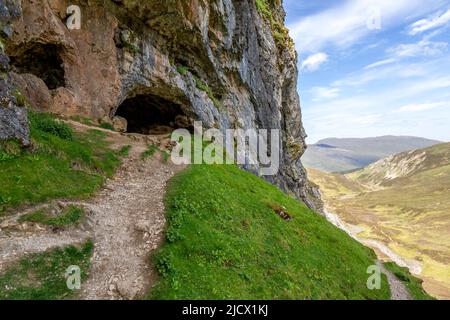 The Bone Caves near Inchnadamph in the North west Highlands of Scotland. Stock Photo