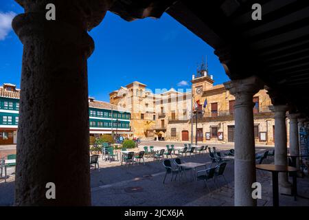 Plaza Mayor, Almagro, Ciudad Real, Castile-La Mancha, Spain, Europe Stock Photo