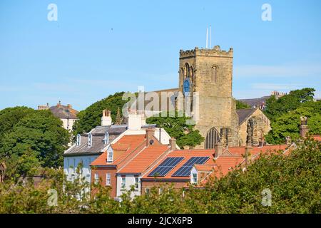 View of St. Mary's Church, Scarborough, Yorkshire, England, United Kingdom, Europe Stock Photo