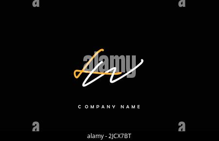 LW, WL Alphabets Letters Logo Monogram Stock Vector
