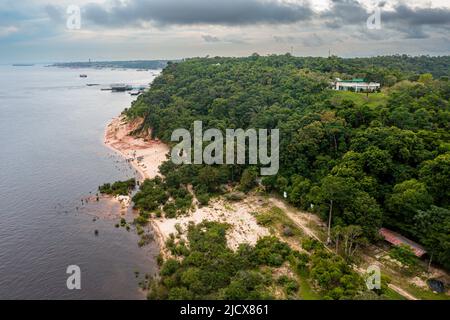 Shore of the Amazon River, Manaus, Amazonas state, Brazil, South Americal Stock Photo