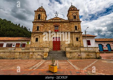 Church in Nemocon, Colombia, South America Stock Photo