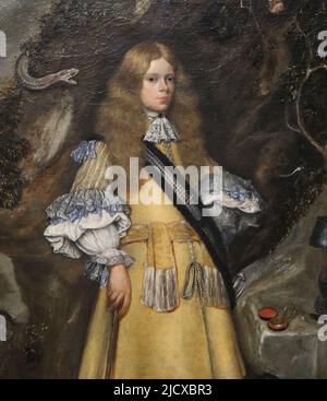 Memorial portrait of Moses ter Borch by Gerard ter Borch (1617-1681) and Gesina ter Borch (1633-1690). Oil on canvas, 1667-1669. RIjksmuseum. Amsterda Stock Photo