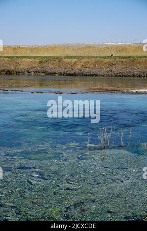 Headwaters place of the Sakarya river in Eskisehir Turkey that flows through Black sea Region Stock Photo