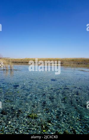 Headwaters place of the Sakarya river in Eskisehir Turkey that flows through Black sea Region Stock Photo