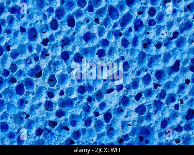 Pore pumice texture as blue abstract background Stock Photo