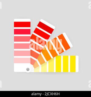 Color palette guide on transparent background. Stock Vector