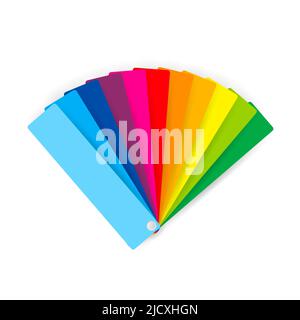 Color palette guide on transparent background. Stock Vector