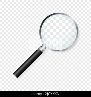 Magnifying glass. With Gradient Mesh. Vector illustration. Stock Vector