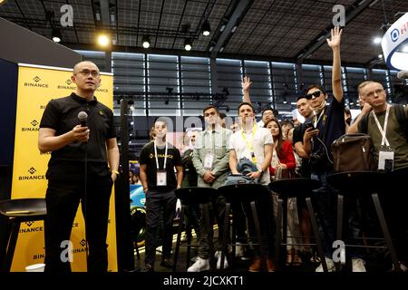 Zhao Changpeng, founder and chief executive officer of Binance, attends the Viva Technology conference dedicated to innovation and startups at Porte de Versailles exhibition center in Paris, France June 16, 2022. REUTERS/Benoit Tessier