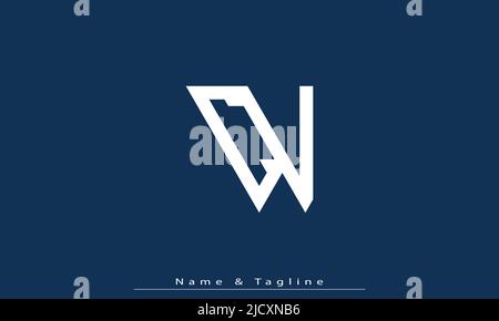 Alphabet letters Initials Monogram logo CV , VC Stock Vector