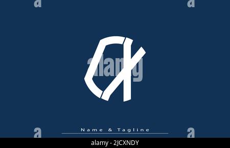 Alphabet letters Initials Monogram logo CX , XC Stock Vector