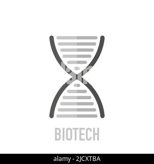 Stylish Biotech Logo Template. The Biotech logo for use as a DNA sequencer. Stock Vector